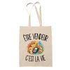 Tote Bag Beige Être vendeur c'est la vie