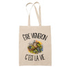 Tote Bag Beige Être vigneron c'est la vie
