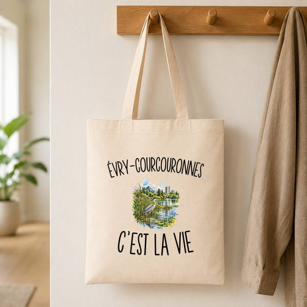 Tote Bag Beige Évry-Courcouronnes c’est la vie