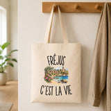 Tote Bag Beige Fréjus c’est la vie