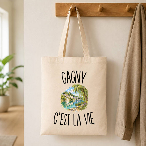Tote Bag Beige Gagny c’est la vie
