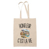 Tote Bag Beige Honfleur c’est la vie