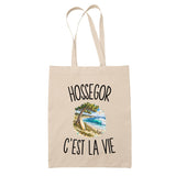 Tote Bag Beige Hossegor c’est la vie