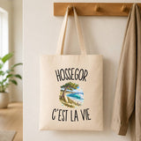 Tote Bag Beige Hossegor c’est la vie