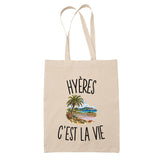 Tote Bag Beige Hyères c’est la vie