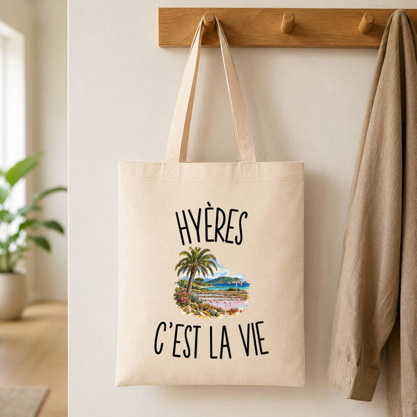 Tote Bag Beige Hyères c’est la vie