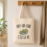 Tote Bag Beige Ivry-sur-Seine c’est la vie