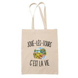 Tote Bag Beige Joué-lès-Tours c’est la vie