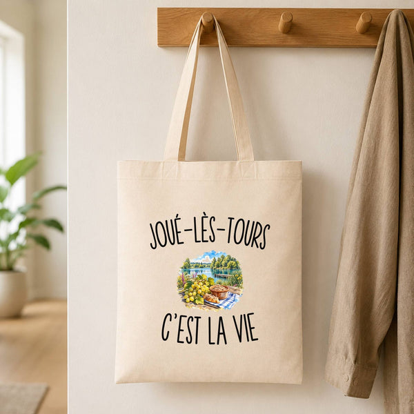 Tote Bag Beige Joué-lès-Tours c’est la vie