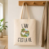 Tote Bag Beige L’Ain c’est la vie