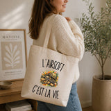Tote Bag Beige L’Airsoft c’est la vie