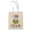Tote Bag Beige L’Aisne c’est la vie
