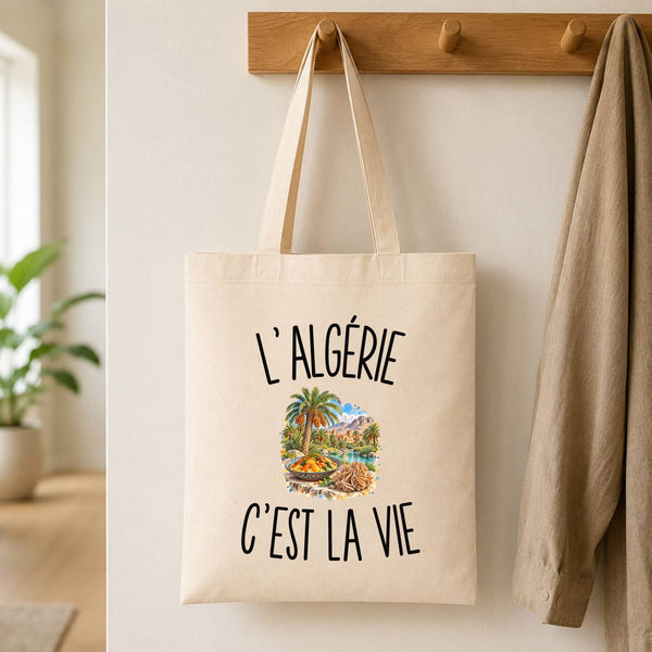 Tote Bag Beige L’Algérie c’est la vie