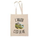 Tote Bag Beige L’Anjou c’est la vie