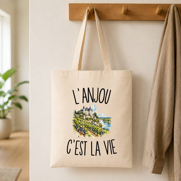 Tote Bag Beige L’Anjou c’est la vie