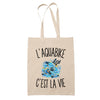 Tote Bag Beige L’Aquabike c’est la vie