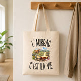 Tote Bag Beige L’Aubrac c’est la vie