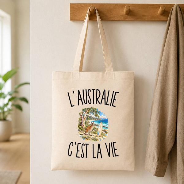 Tote Bag Beige L’Australie c’est la vie