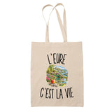 Tote Bag Beige L’Eure c’est la vie