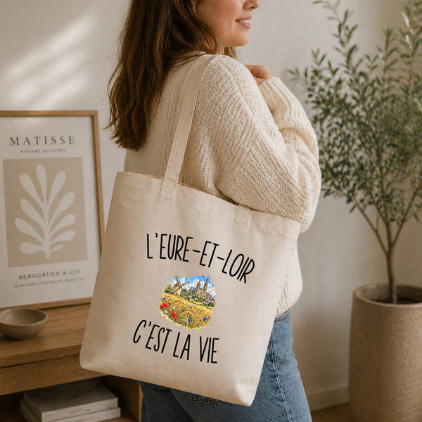 Tote Bag Beige L’Eure-et-Loir c’est la vie