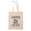 Tote Bag Beige L’Hélicoptère c’est la vie