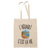 Tote Bag Beige L’Hérault c’est la vie