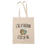 Tote Bag Beige L’Île d’Oléron c’est la vie