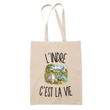 Tote Bag Beige L’Indre c’est la vie