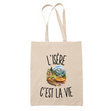 Tote Bag Beige L’Isère c’est la vie