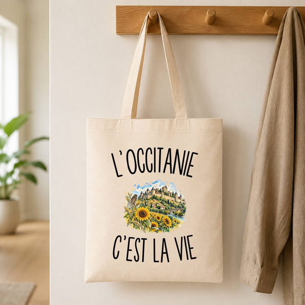 Tote Bag Beige L’Occitanie c’est la vie