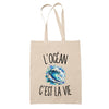 Tote Bag Beige L’Océan c’est la vie