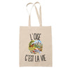 Tote Bag Beige L’Oise c’est la vie