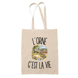 Tote Bag Beige L’Orne c’est la vie