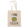 Tote Bag Beige L’Yonne c’est la vie