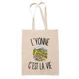 Tote Bag Beige L’Yonne c’est la vie