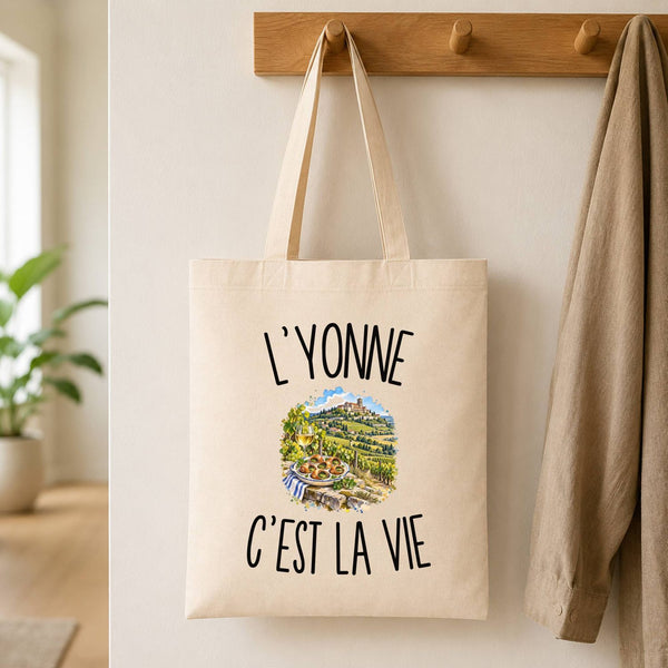 Tote Bag Beige L’Yonne c’est la vie