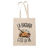 Tote Bag Beige La bachata c'est la vie