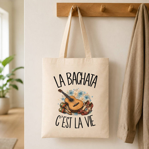 Tote Bag Beige La bachata c'est la vie