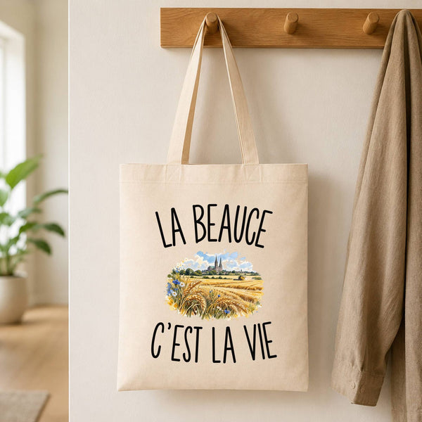 Tote Bag Beige La Beauce c’est la vie