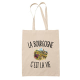 Tote Bag Beige La Bourgogne c’est la vie