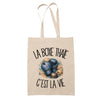Tote Bag Beige La boxe thaïe c'est la vie