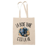 Tote Bag Beige La boxe thaïe c'est la vie