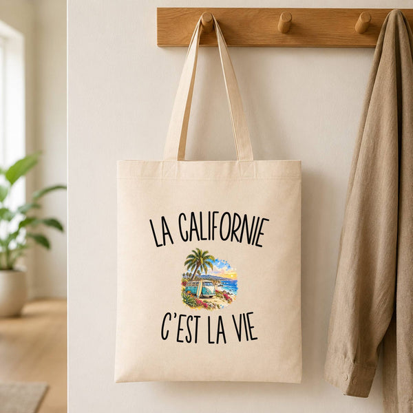 Tote Bag Beige La Californie c’est la vie