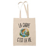Tote Bag Beige La Carpe c’est la vie