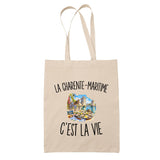 Tote Bag Beige La Charente-Maritime c’est la vie