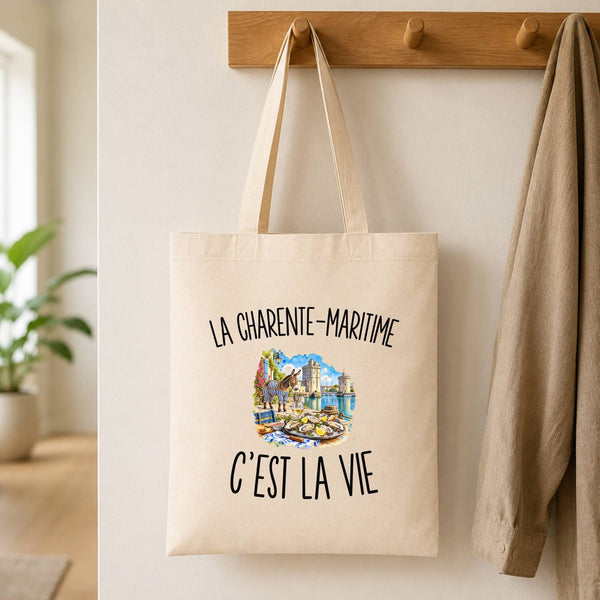 Tote Bag Beige La Charente-Maritime c’est la vie
