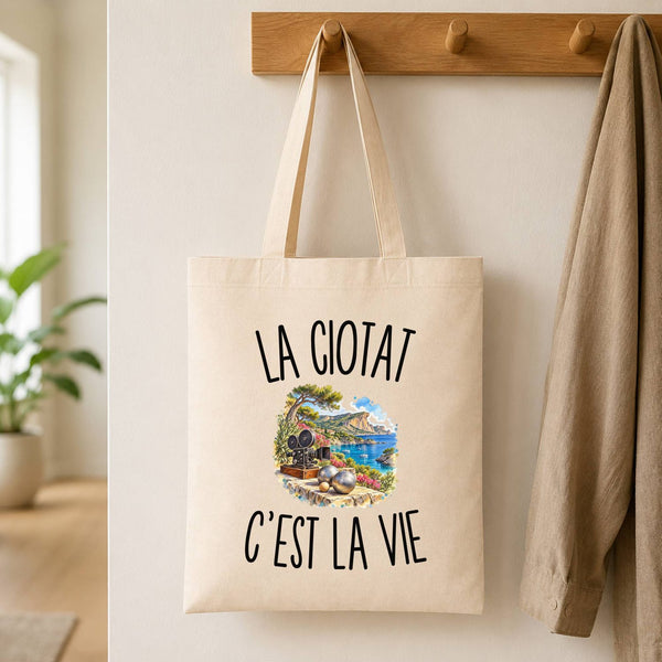Tote Bag Beige La Ciotat c’est la vie