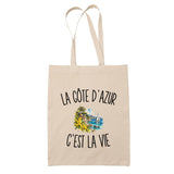 Tote Bag Beige La Côte d’Azur c’est la vie