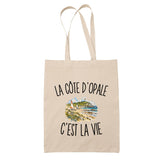 Tote Bag Beige La Côte d’Opale c’est la vie
