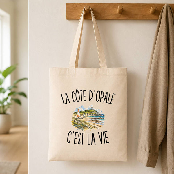 Tote Bag Beige La Côte d’Opale c’est la vie